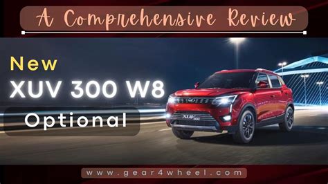 xuv 300 w8 vs w8 optional